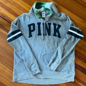 VS Pink 3/4 Zip sweatshirt